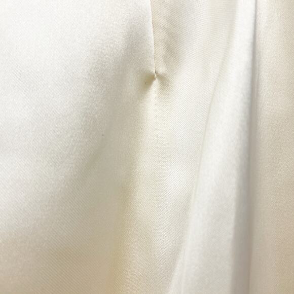 Kimchi Blue Women's Jensen Satin Fluted Maxi Skirt Off White Size XS - Picture 11 of 15